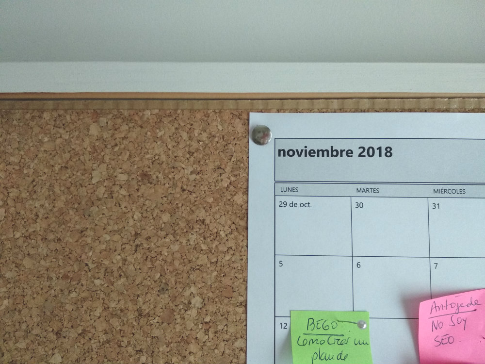 calendario de contenidos de un blog